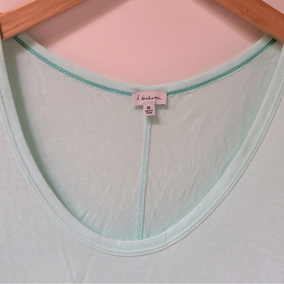 BABATON Modal Mint Green Scoop Neck Tee - Picture 3 of 3
